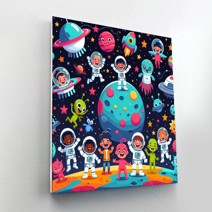 Adventures With Space Explorers Paint By Color