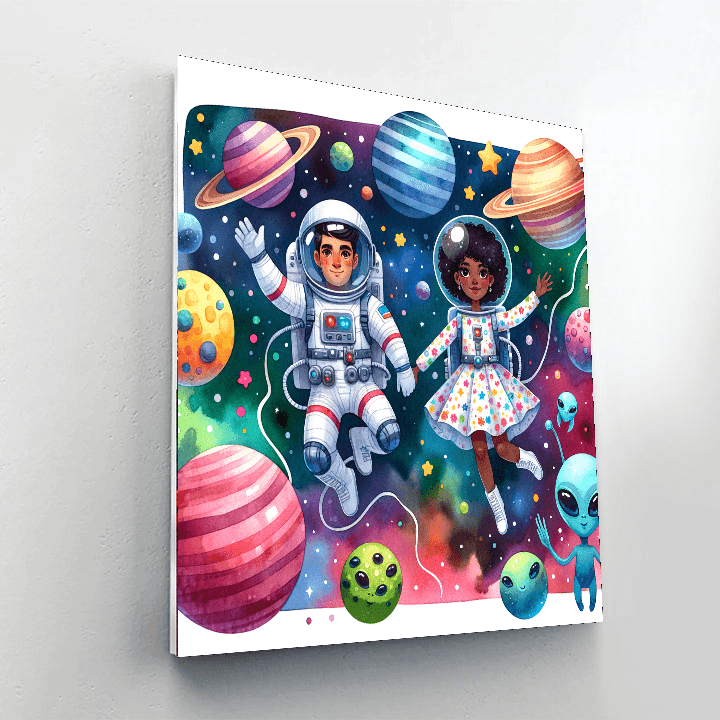 Adventurous Space Pioneers Paint By Numbers Kits