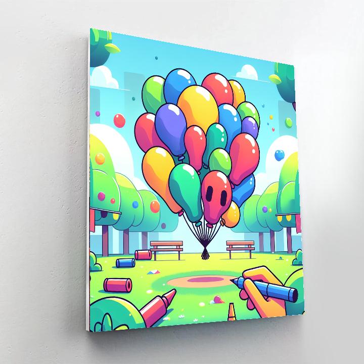 Balloon Animals In The Park Paint By Numbers Kits