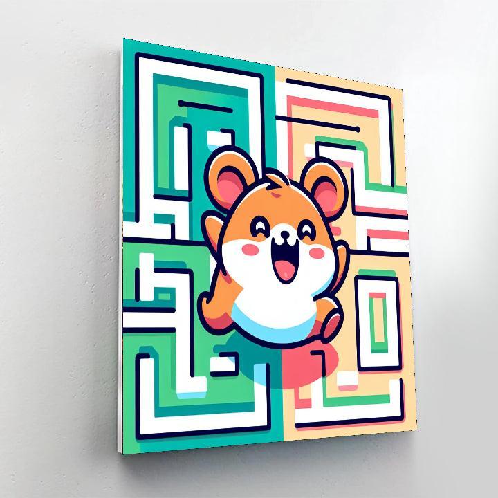 Happy Hamsters Paint By Numbers Art