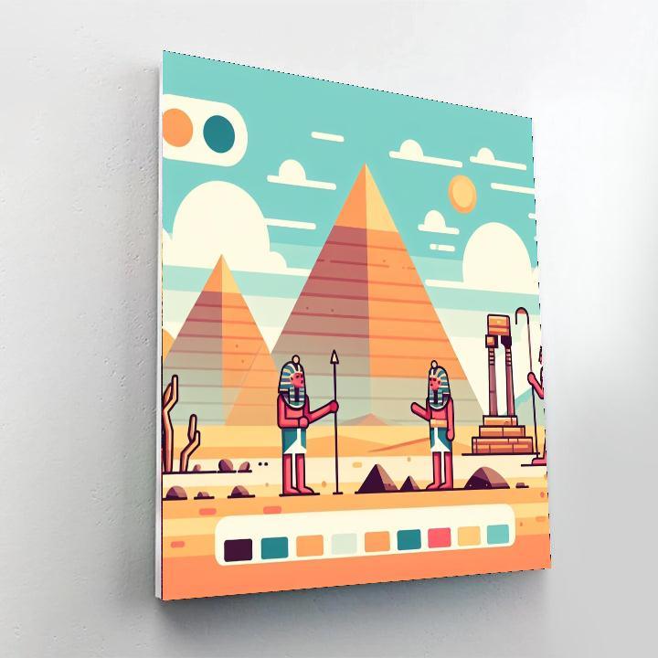 Ancient Egypt Painting Number Kit