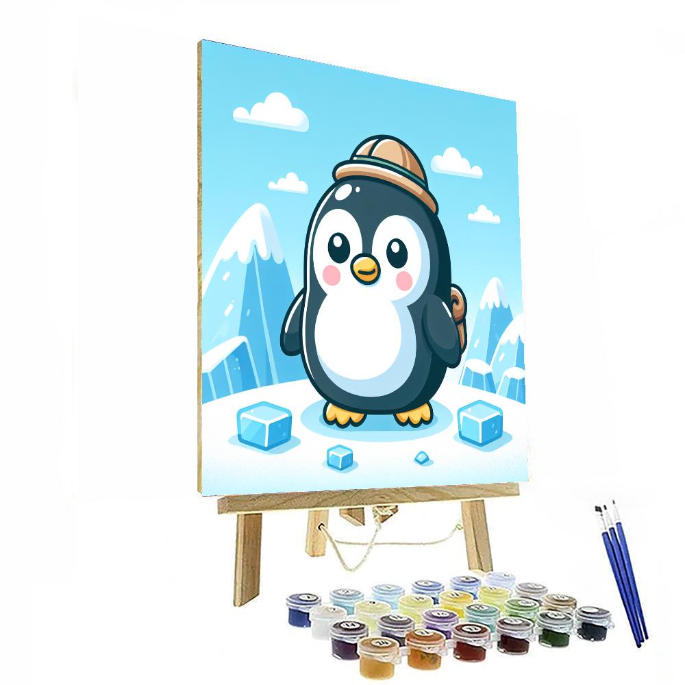 Explorer Penguin Adventure Paint By Number