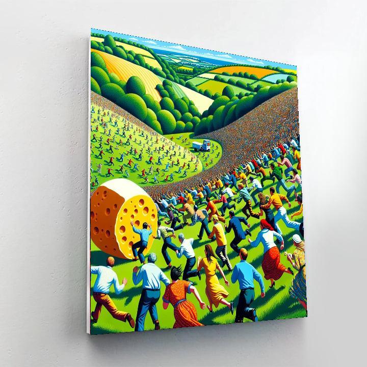 Cheese Rolling - United Kingdom Painting By Numbers Kit