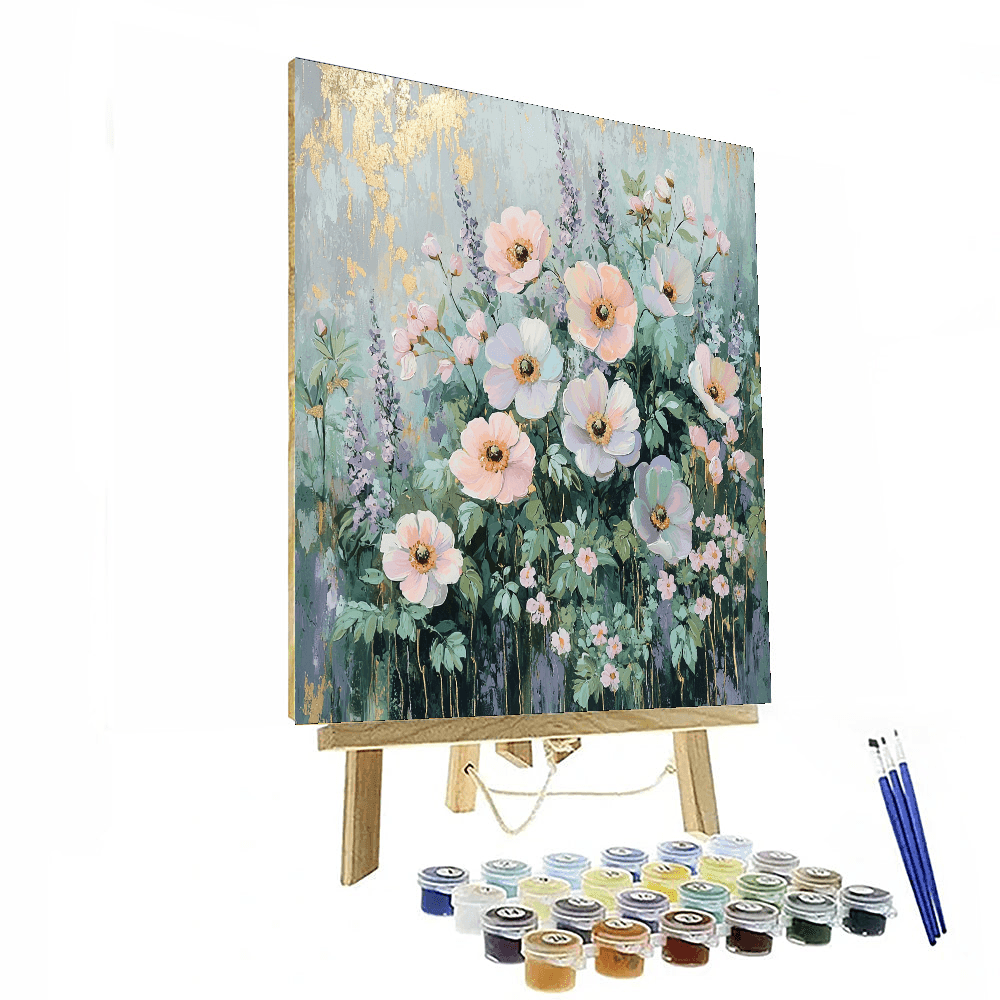 Klimt Inspired Timeless Floral Harmony - DIY Painting By Numbers Kit