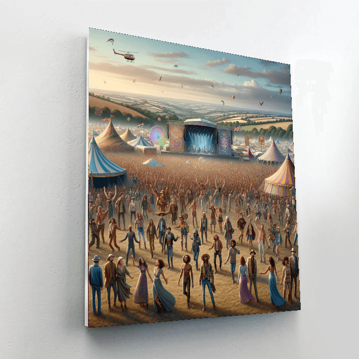 Glastonbury Festival - England Paint By Color