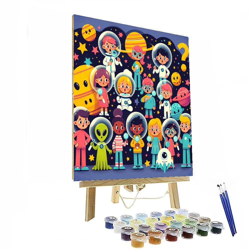 Intergalactic Detective Agency DIY Paint By Numbers