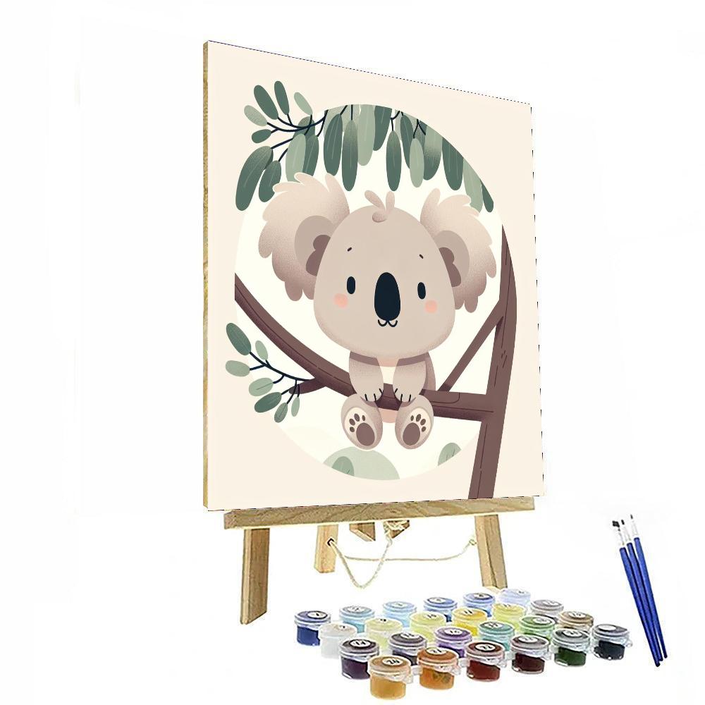 Cuddly Koala Scene Number Painting
