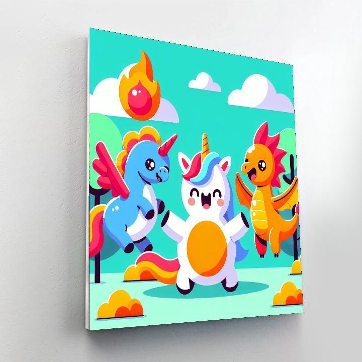 Magical Pet Zoo Numbered Painting Kits