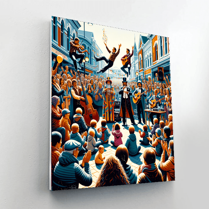 World Buskers Festival - New Zealand Number Painting