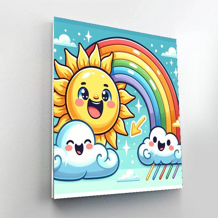 Cheerful Weather Paint By Numbers Kits