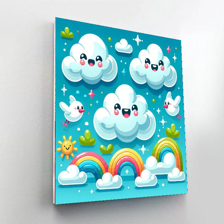 Curious Cloud Kingdom Paint By Color