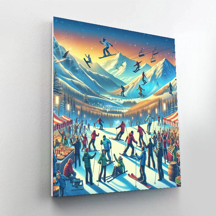 World Ski And Snowboard Festival Paint By Color