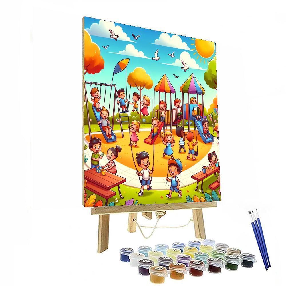 Colorful Community Park Paint By Color