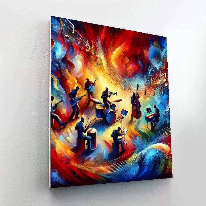 Music's Rhythmic Harmony DIY Paint By Numbers