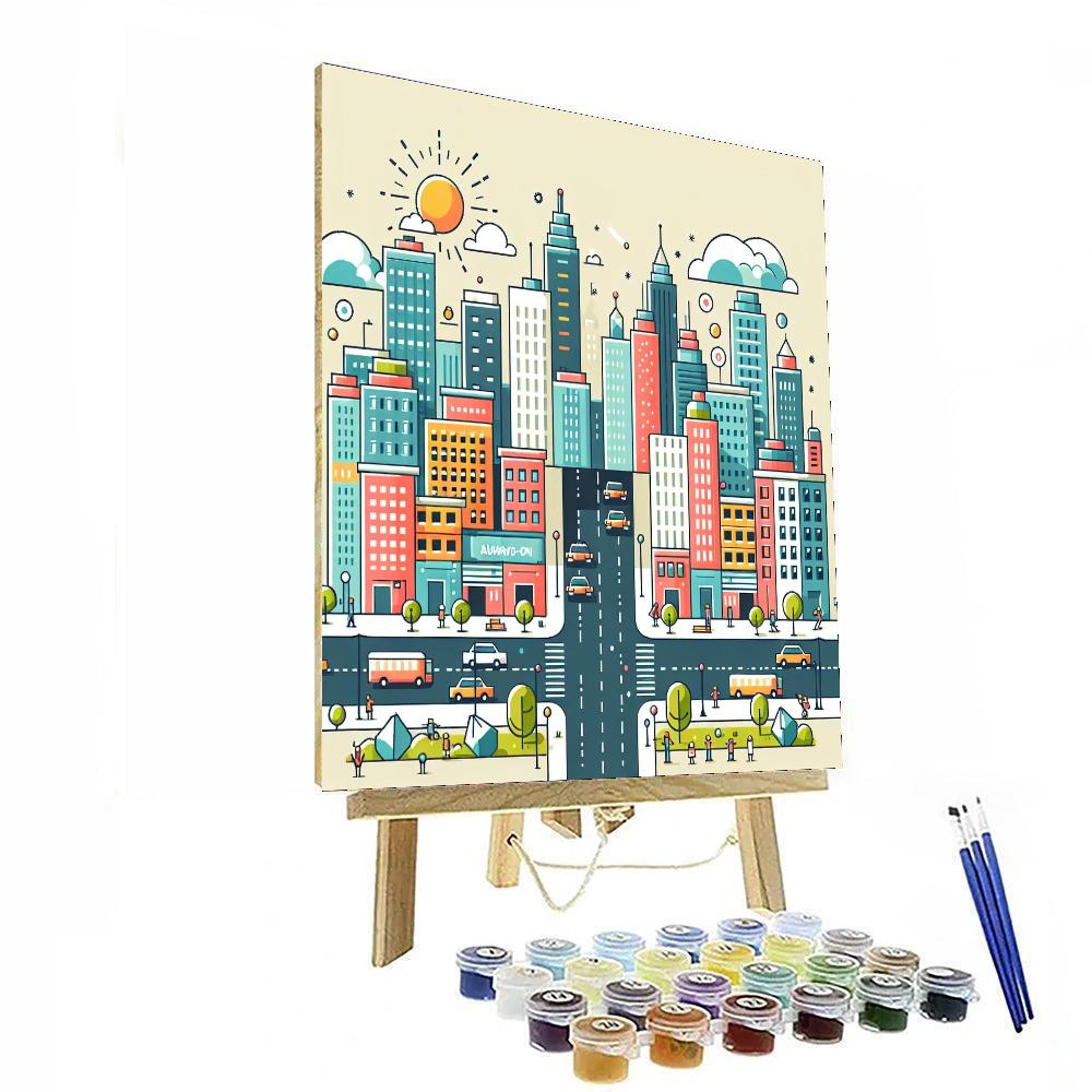 Skyline Wonders Numbered Painting Kits