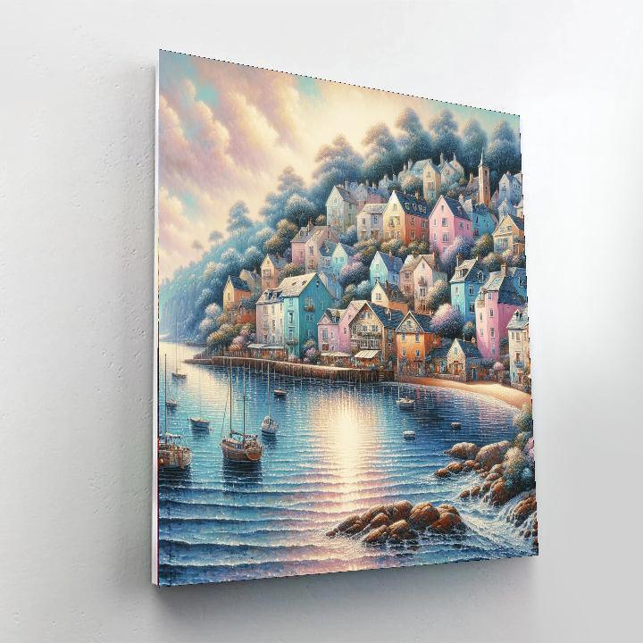 Coastal Village Retreat Number Painting