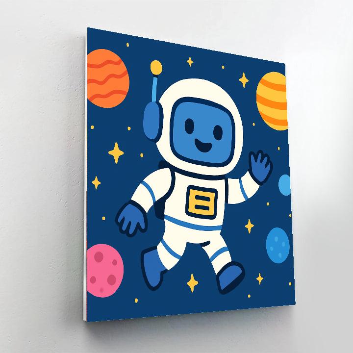 Space Explorer Robotics Paint By Numbers