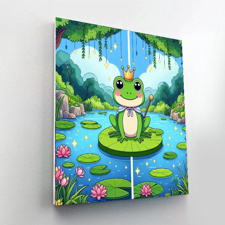 Frog Prince Lily Pad Numbered Painting Kits