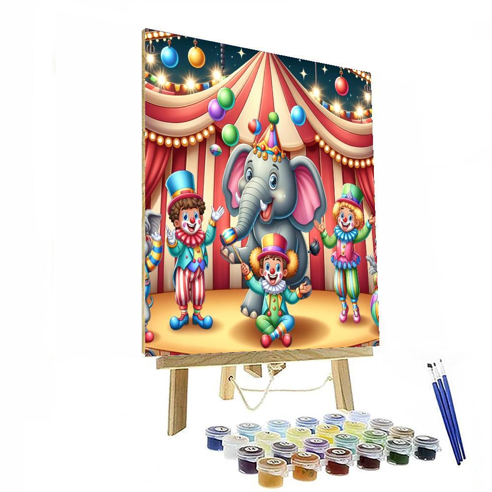 Colorful Circus Show DIY Paint By Numbers