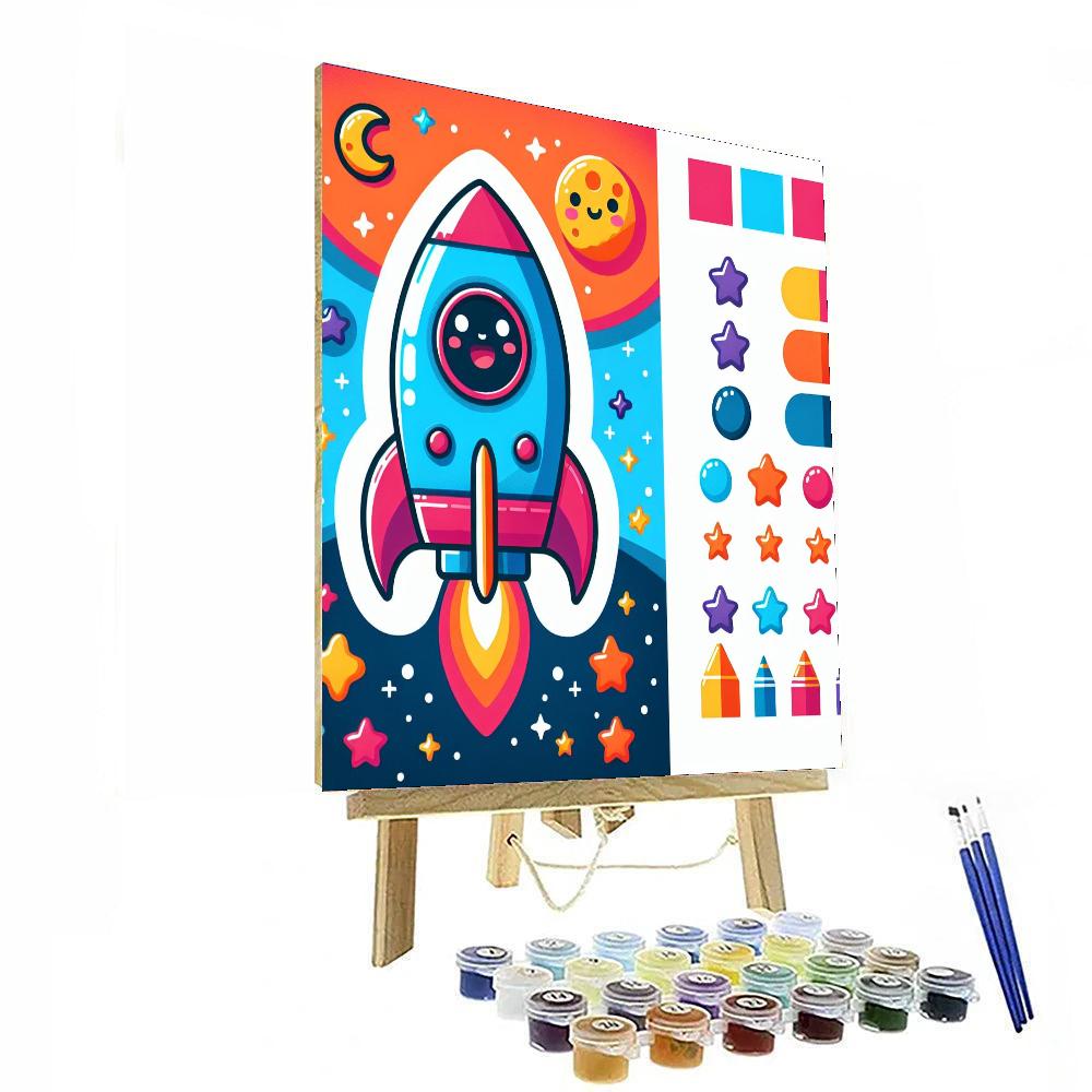 Adventure Time Rocket Numbered Painting Kits