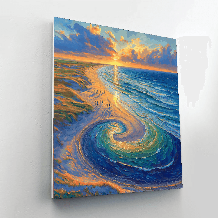 Skagen's Grenen Beach Paint By Numbers