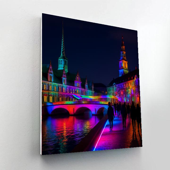 Copenhagen Light Festival - Copenhagen Number Painting