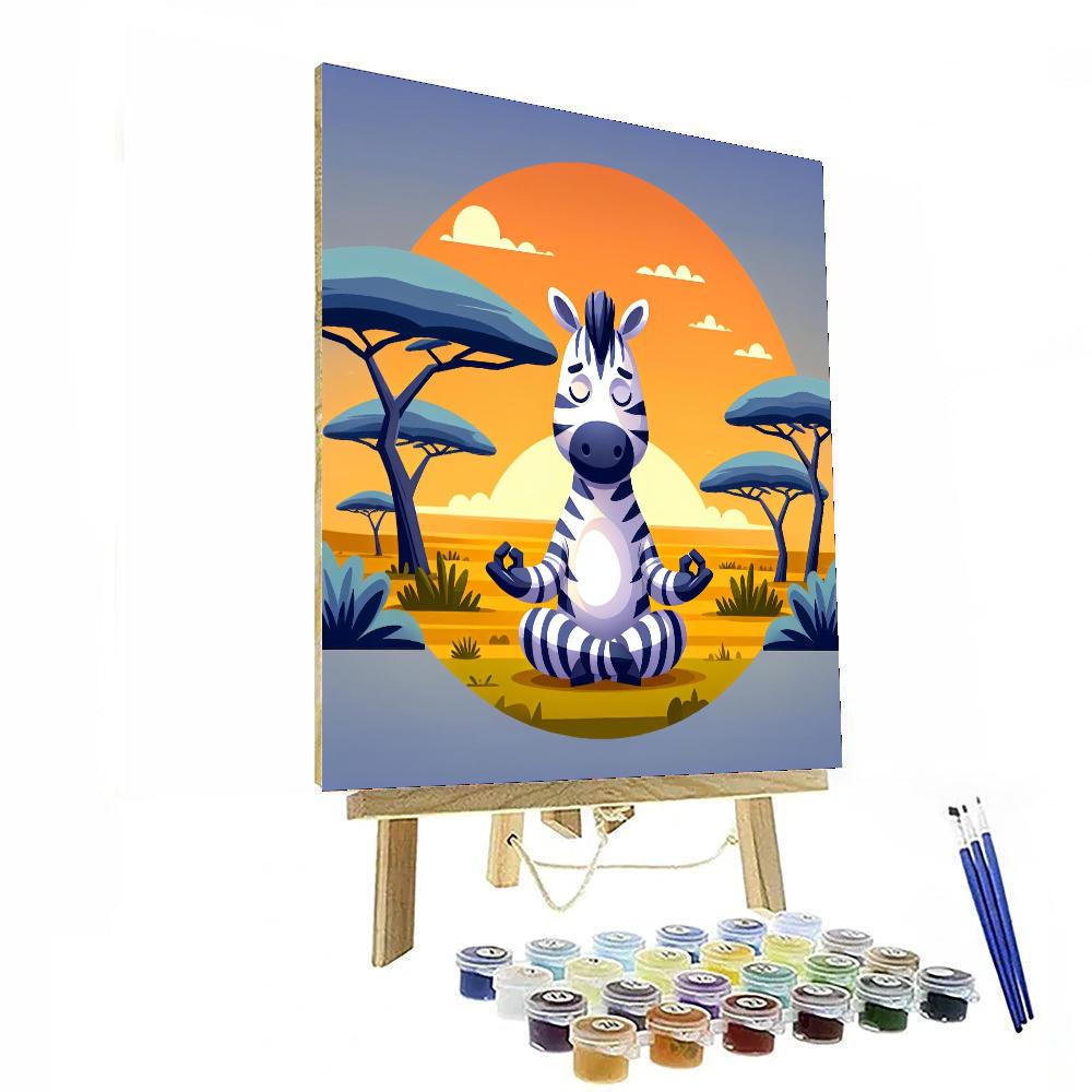 Zen Zebra Safari Numbered Painting Kits