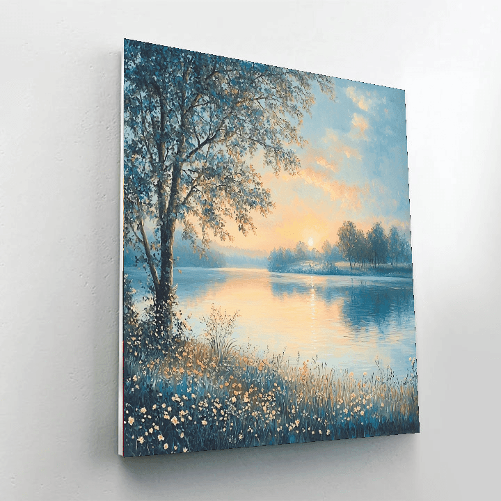 Claude Monet Inspired Morning Serenity  DIY Paint By Numbers
