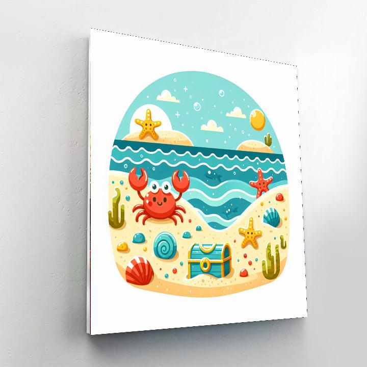 Secret Sea Cove Paint By Numbers Art