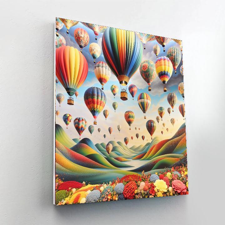 Fantasy Balloon Ride DIY Paint By Numbers