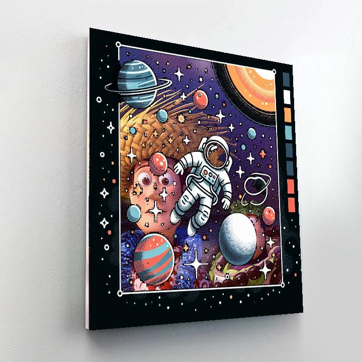 Astronaut's Adventure Painting Number Kit