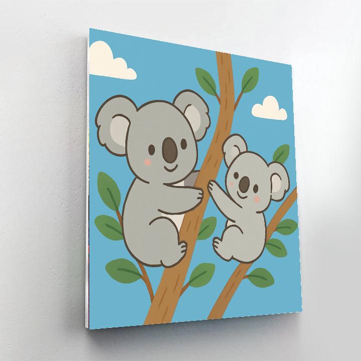 Cuddly Koala Tree Huggers DIY Paint By Numbers