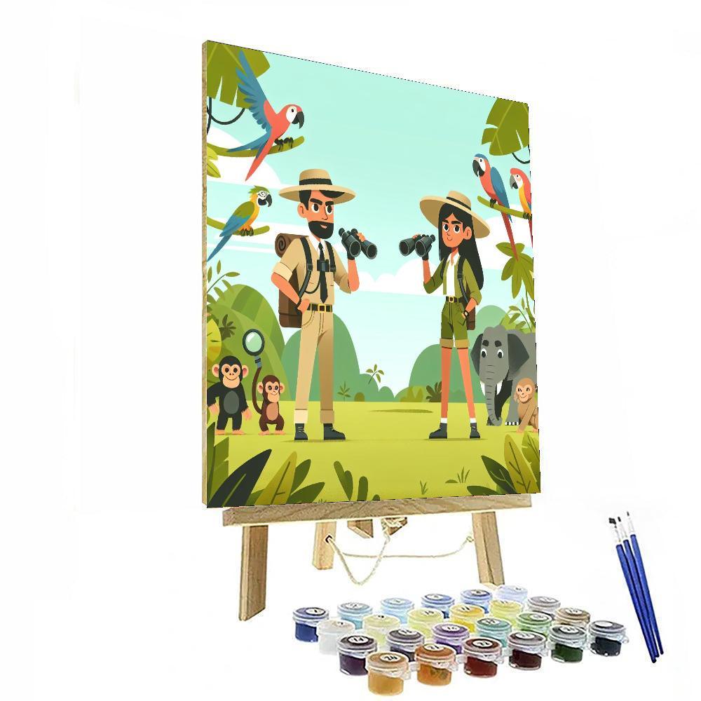 Jungle Discovery Trail DIY Paint By Numbers