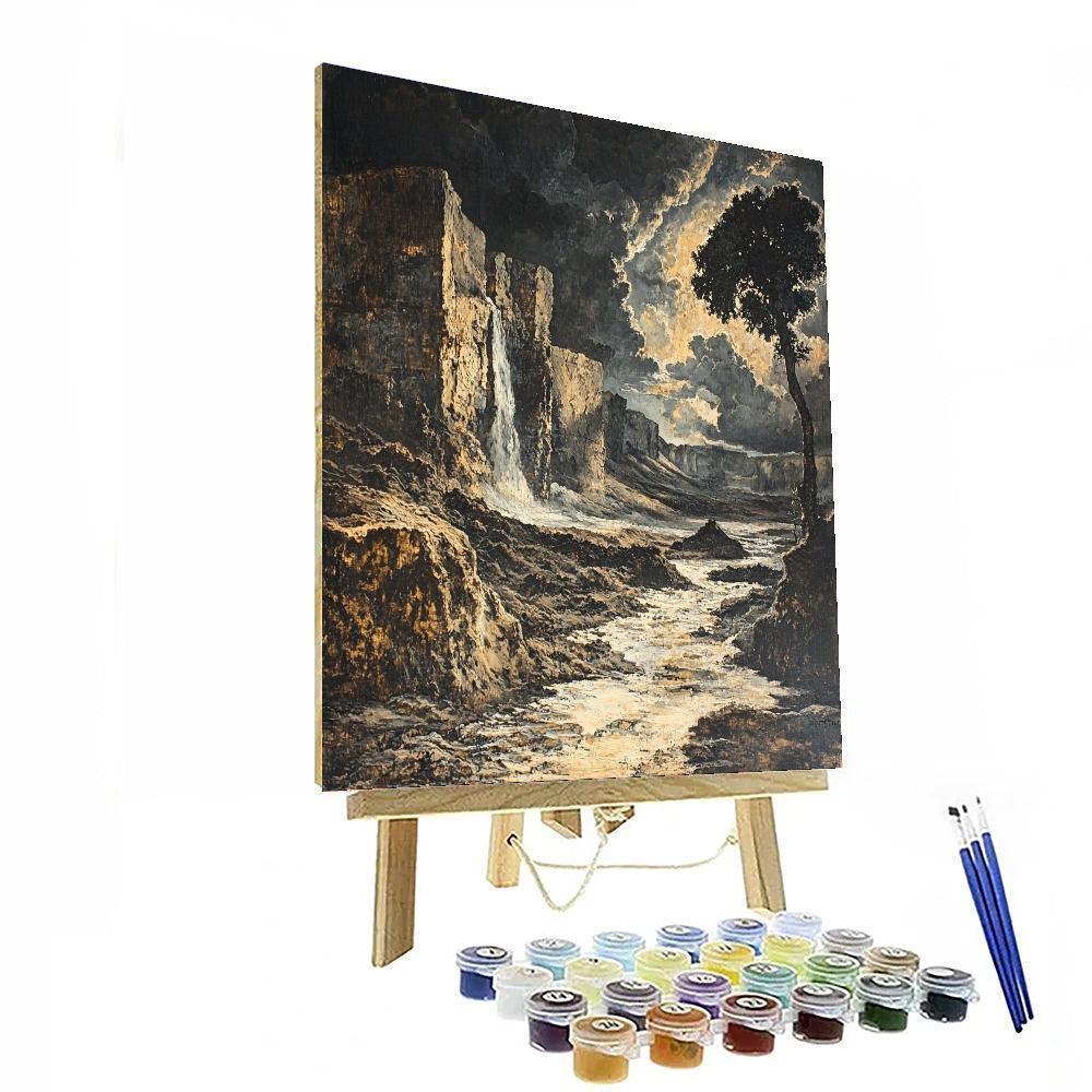 Anselm Kiefer Inspired Primal Expressionism In Nature  DIY Paint By Numbers