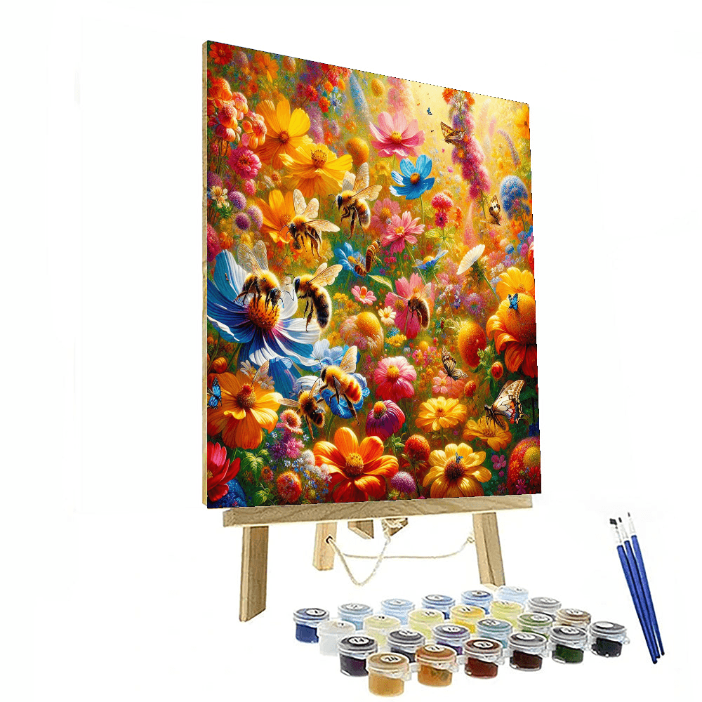 Lively Summer Garden Numbered Painting Kits