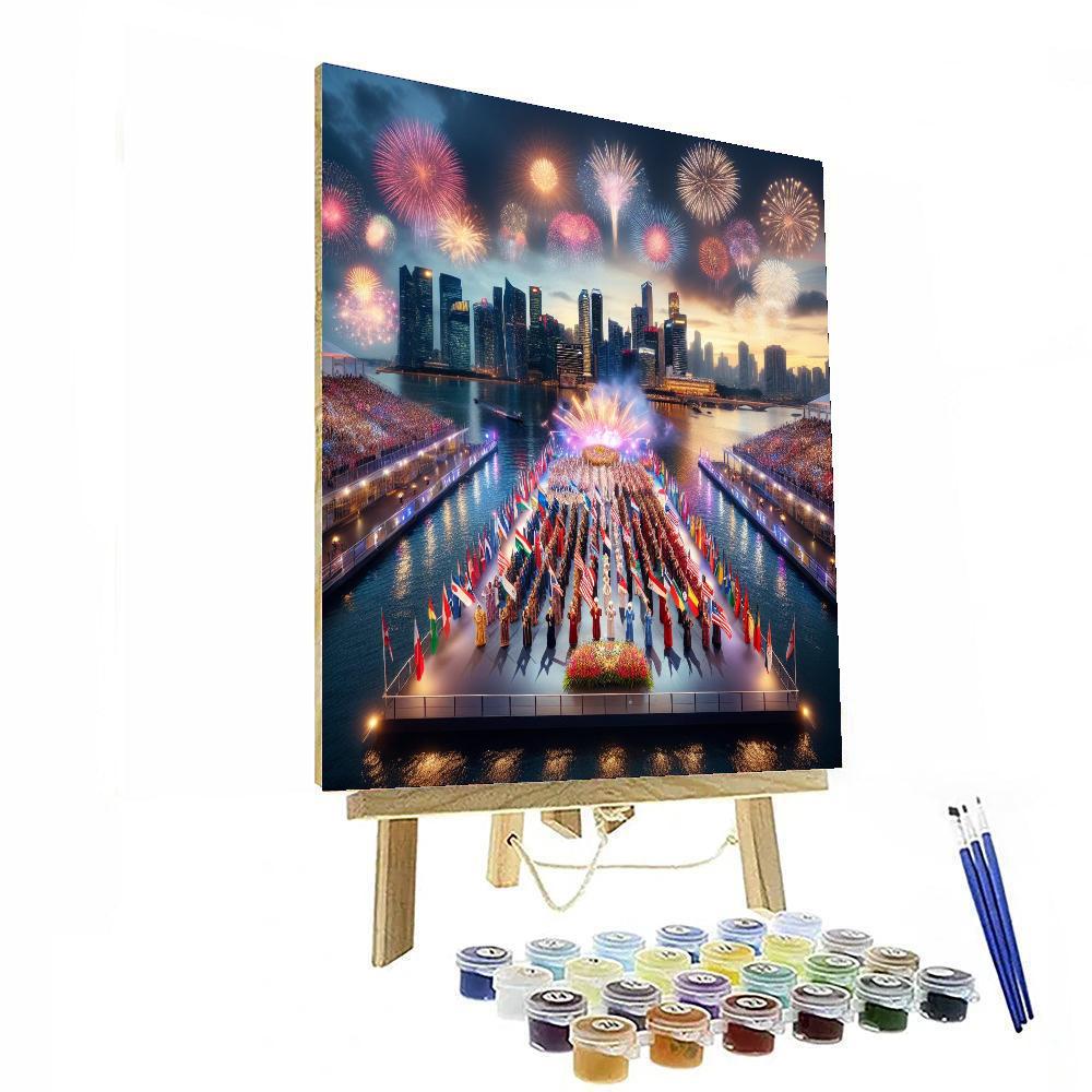 Singapore National Day Parade - Singapore Paint By Numbers