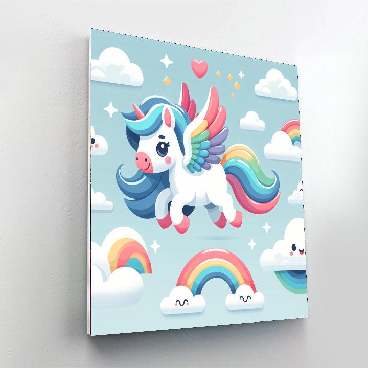 Playful Pegasus Party Numbered Painting Kits