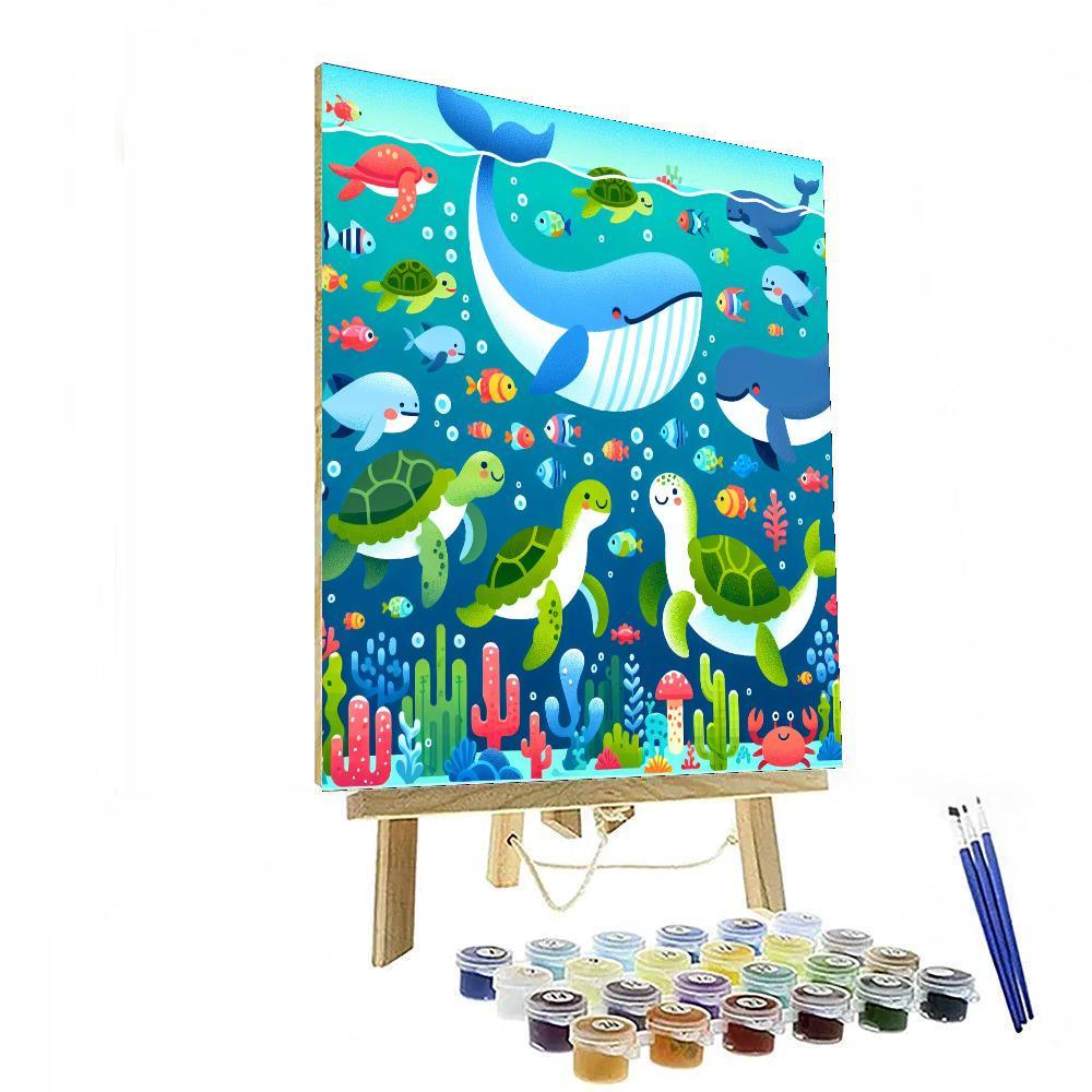 Friendly Ocean Giants Paint By Numbers