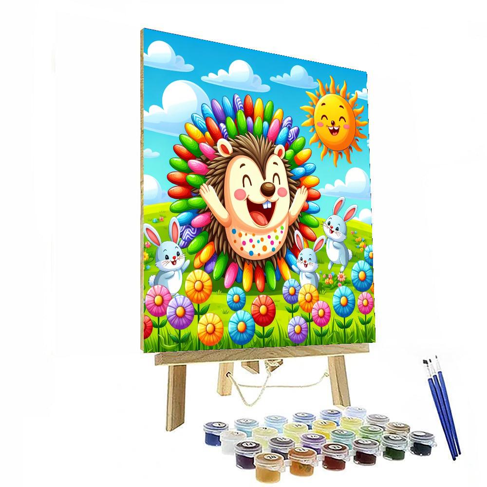 Cute Hedgehog And Friends Numbered Painting Kits