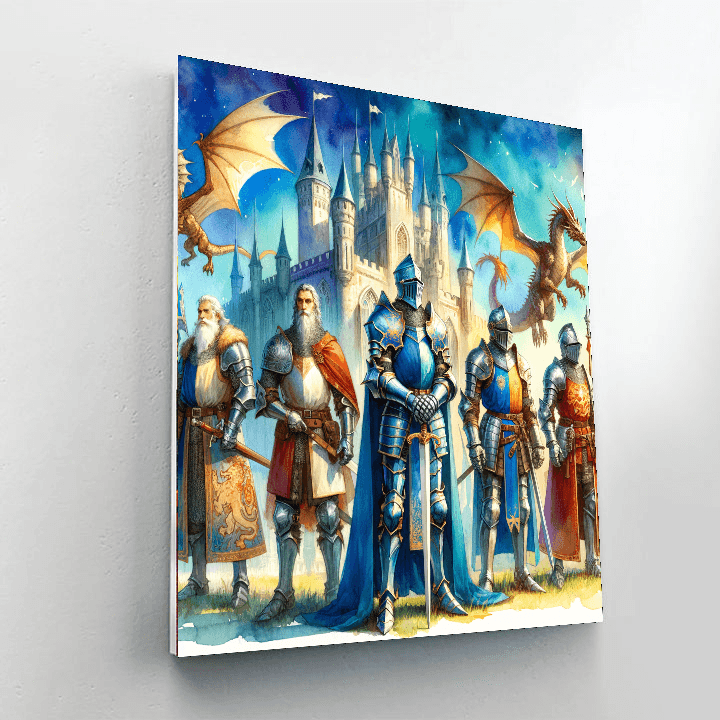 Royal Dragon Knights Paint By Color