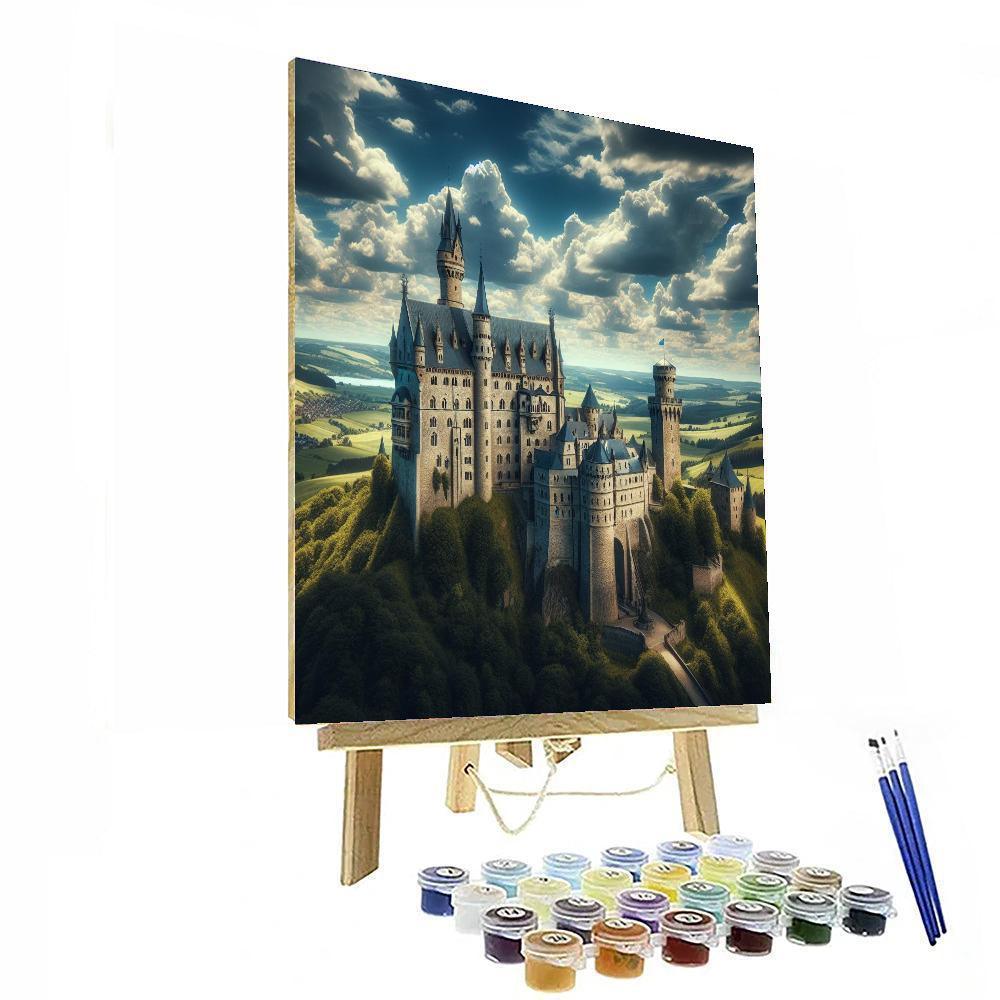 Medieval Castle Elegance Painting By Numbers Kit