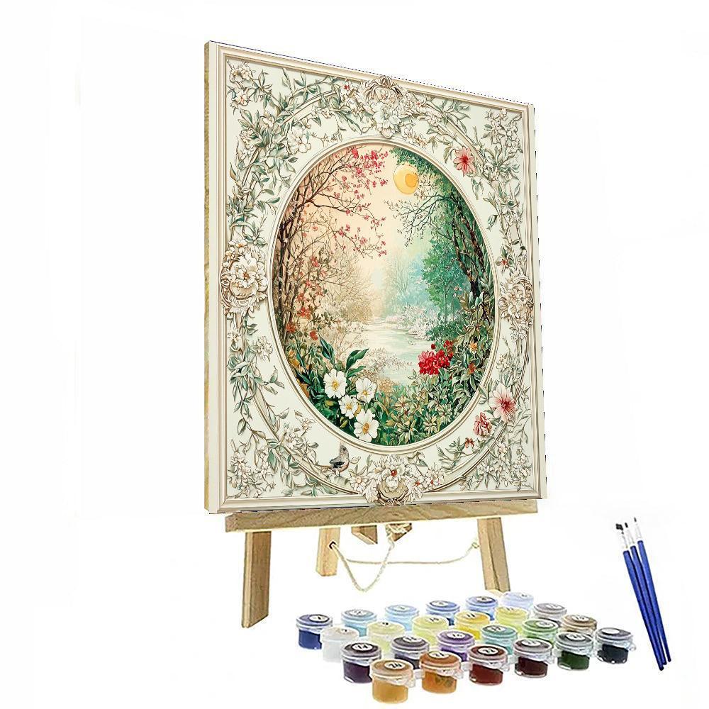 Alphonse Mucha Inspired Symphony Of Seasons  Paint By Numbers
