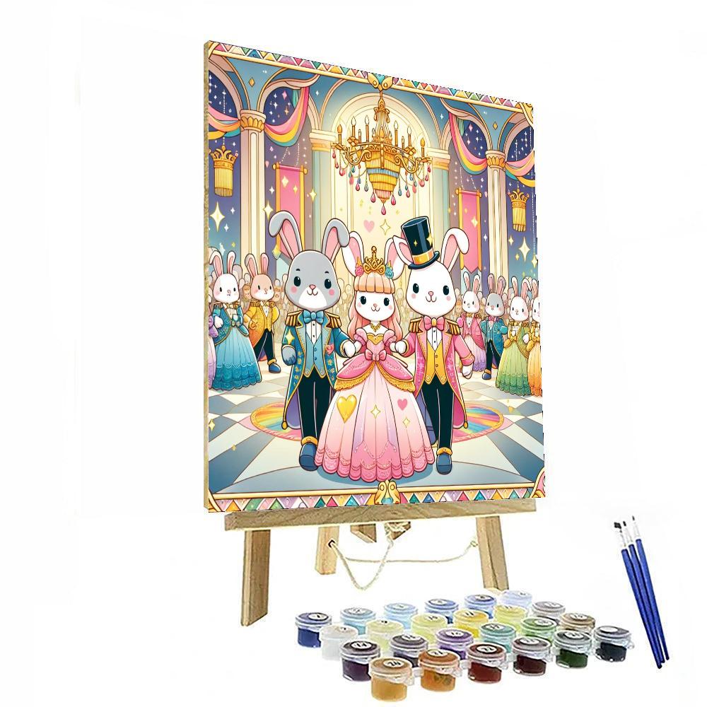 Royal Rabbit Revelry Numbered Painting Kits