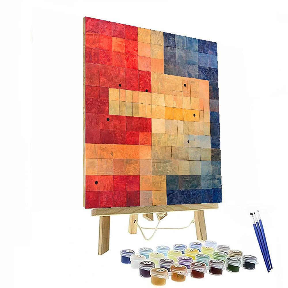 Paul Klee Inspired Musical Echoes  Painting Number Kit