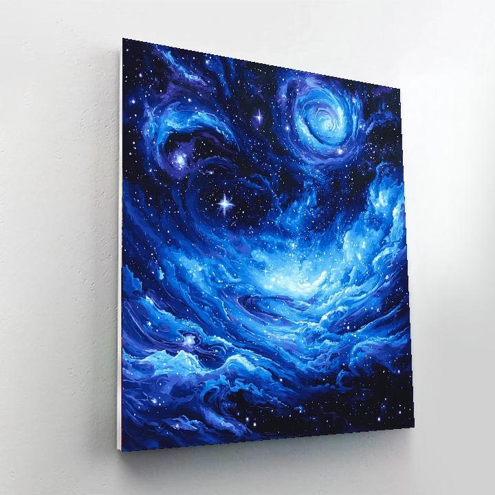 Caravaggio Inspired Celestial Convergence  Paint By Color