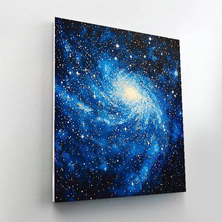 Georges Seurat Inspired Galactic Symphony Of Stars  Paint By Numbers Art