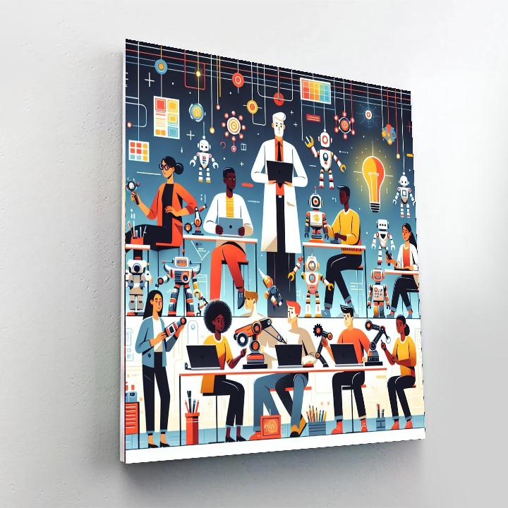 Robot Inventors Lab Painting By Numbers Kit