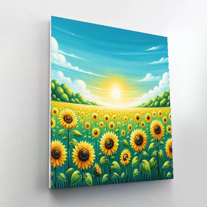 Sunflower Bliss Paint By Numbers