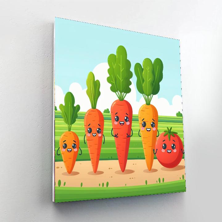 Veggie Village Paint By Numbers Kits