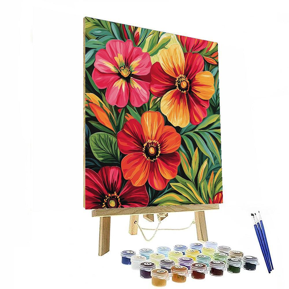 Georgia O'Keeffe Inspired Botanical Daydream  Paint By Number